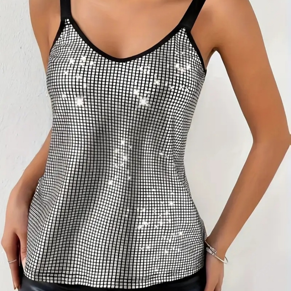 Glamorous Silver Women's Camisole - Picture 3 of 5